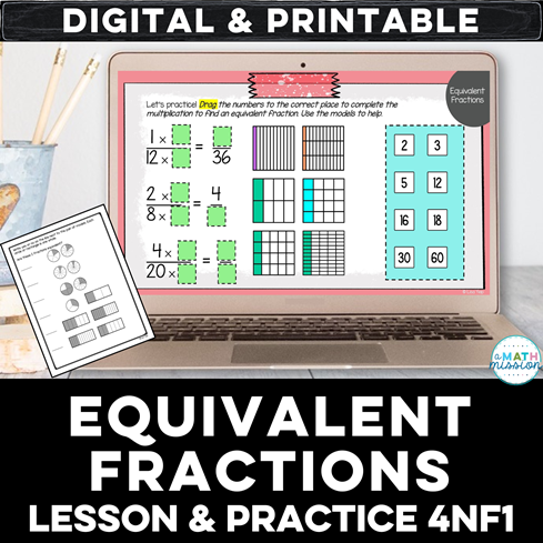 Equivalent Fractions 4NF1 Resource